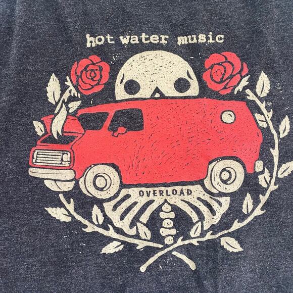Lot of 2 Hot Water Music Womens Tank Tops Size Large Punk Rock Hardcore Band - Picture 3 of 6